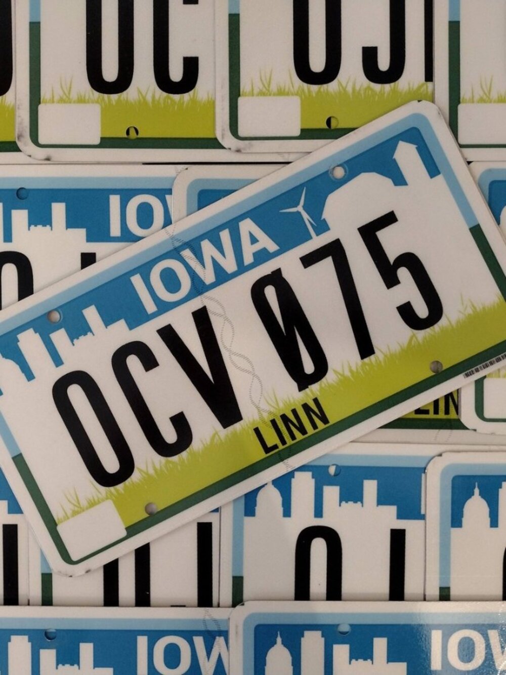 Authentic Iowa License Plate MANY AVAILABLE Farm & City Scene Man Cave Bar Decor